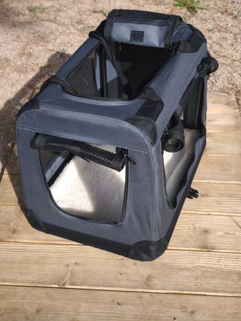 Sac Transport Pliable Gris (Chats, Chiens, Autres)