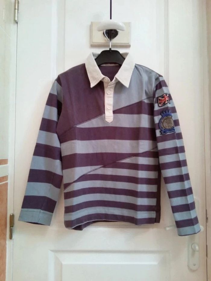 Polo/T shirt à col T.10 ans - Du pareil au même