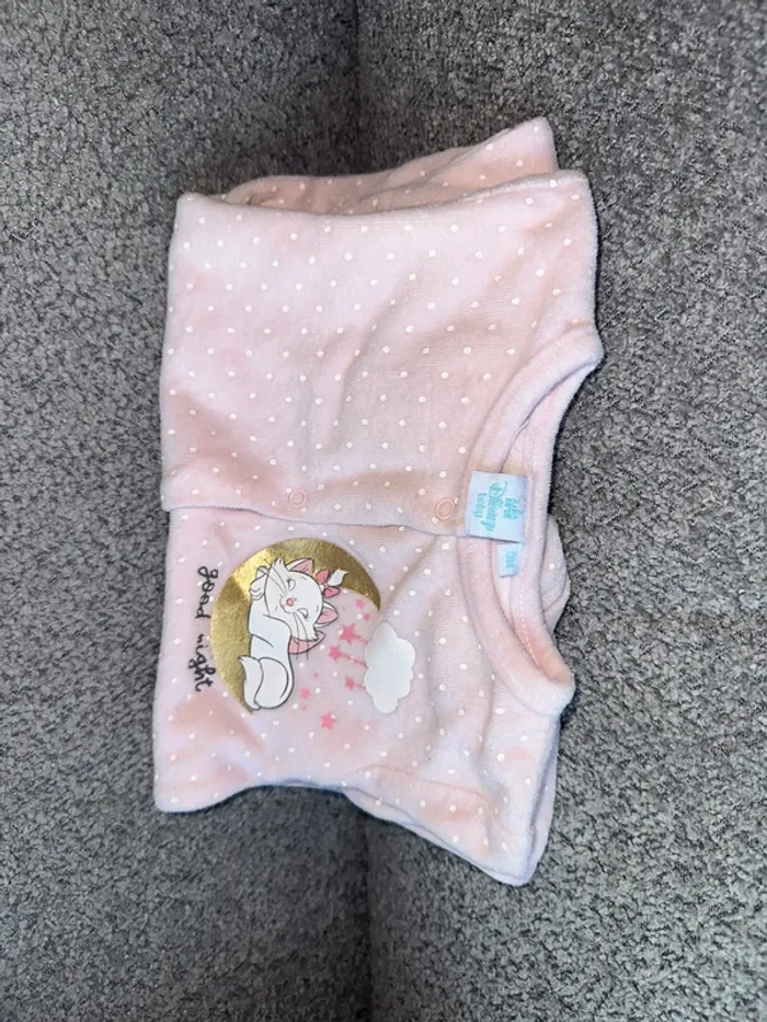 Pyjama grenouillère rose velours Disney - photo numéro 2