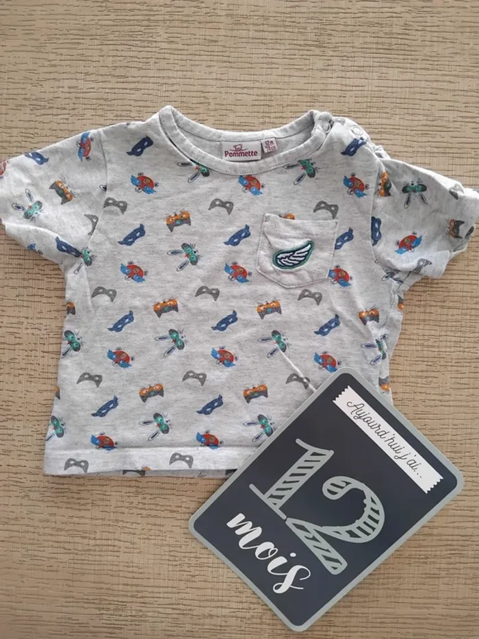 Tee shirt 12 mois / 74 cm