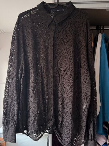 Chemise dentelle noir xxl