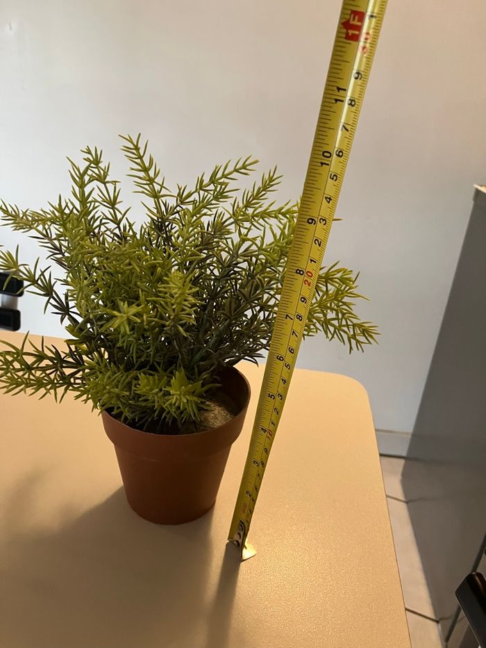 Pot plante verte artificiel - photo numéro 3