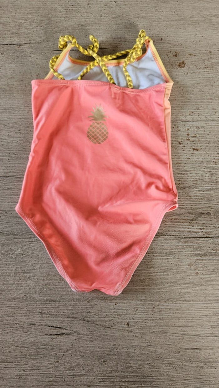Maillot de bain 1 pièce fille, orange/jaune clair, K3, 3/4 ans - photo numéro 3