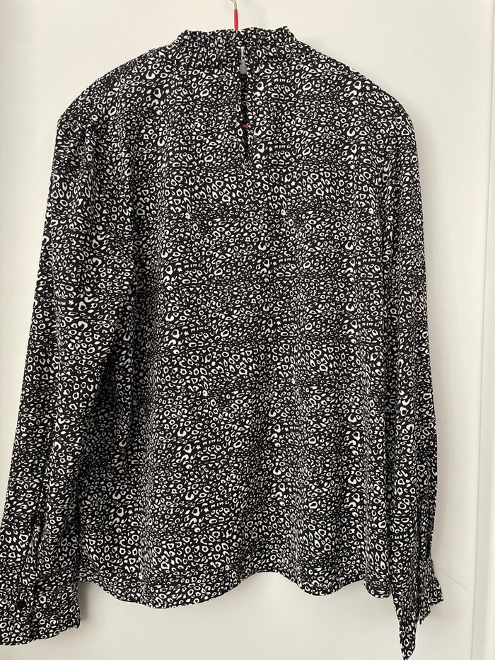 Chemisier noir et blanc femme / deeluxe - photo numéro 3