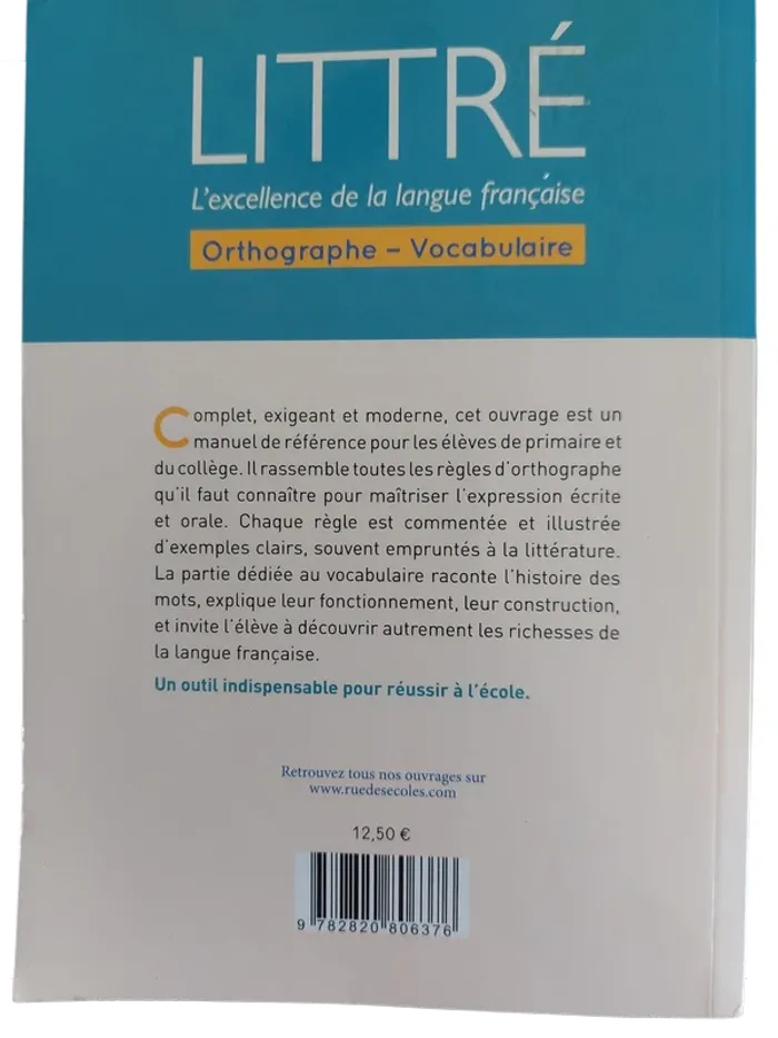 Livre neuf littré l'excellence de la langue française - photo numéro 2