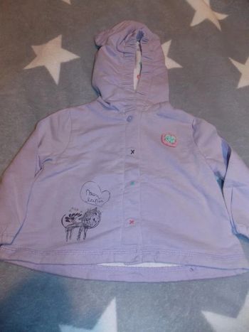 Gilet  a capuche 6 mois Grain de blé