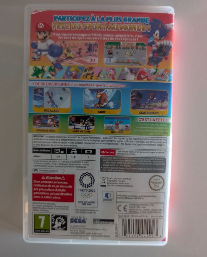 Mario et Sonic aux Jeux Olympiques Switch - photo numéro 2