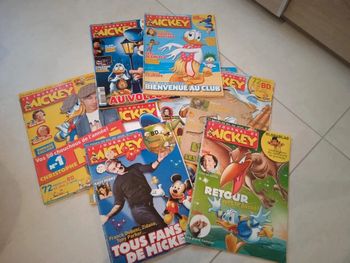 Lot 9 livres Journal de Mickey