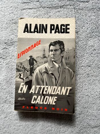 Livre d’espionnage « en attendant Calone »