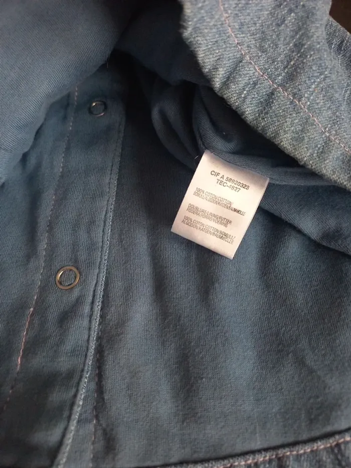 Robe en jean's Avec Tee-shirt gilet et short 6M - photo numéro 6