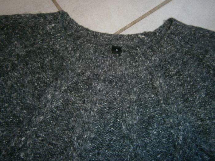 Pull gris chiné Taille 42 - photo numéro 3
