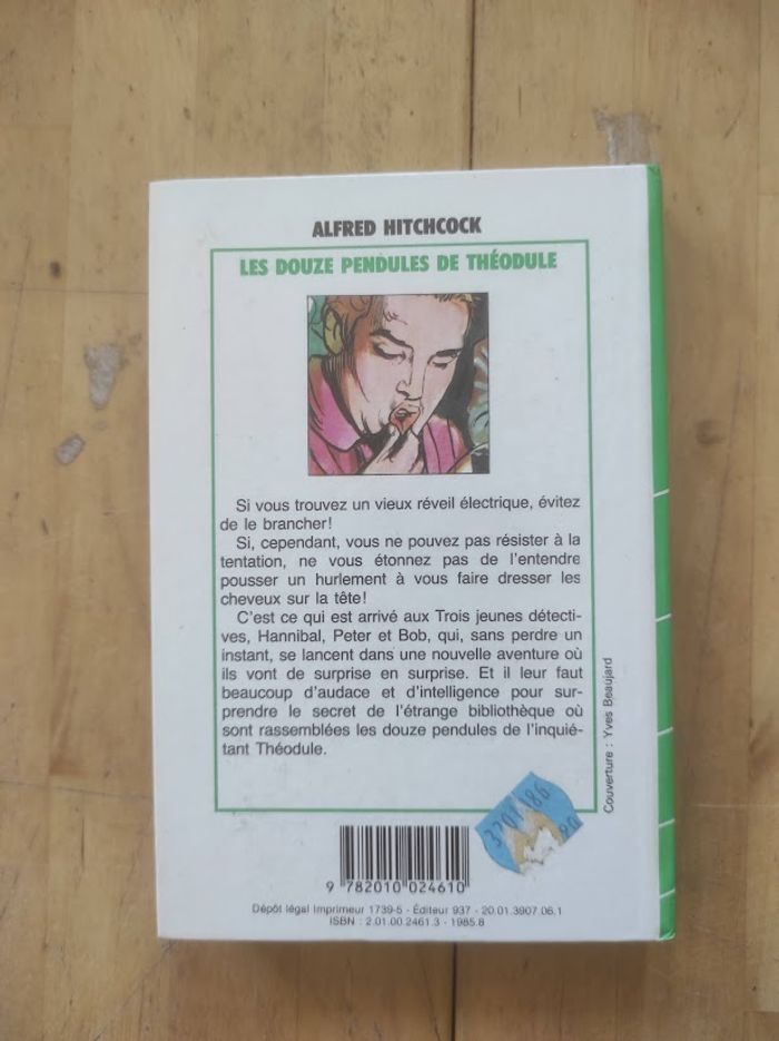 Les douze pendules de Théodule Alfred Hitchcock Bibliothèque verte cartonnée 1985 - photo numéro 3