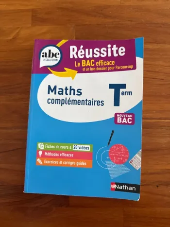 Livre maths, complémentaire terminale