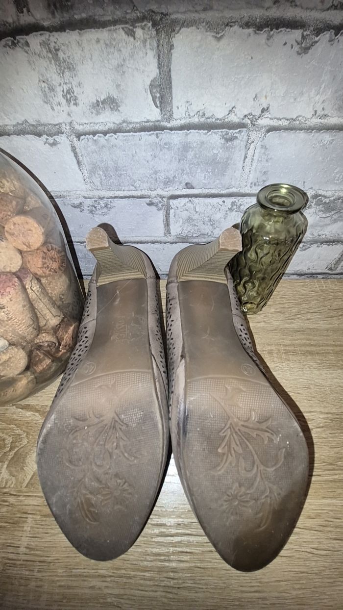 Escarpin couleur taupe - photo numéro 5