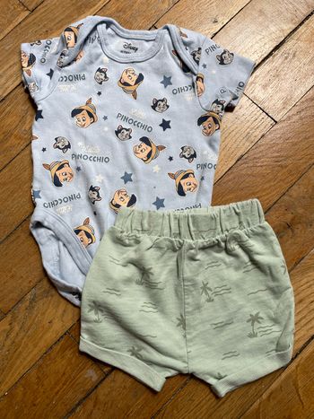 Short et body 3 mois