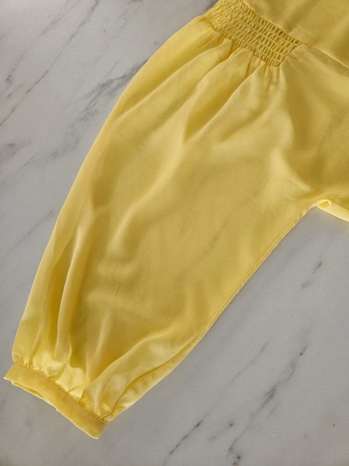 Yessica blouse jaune en voile taille 38 - photo numéro 8
