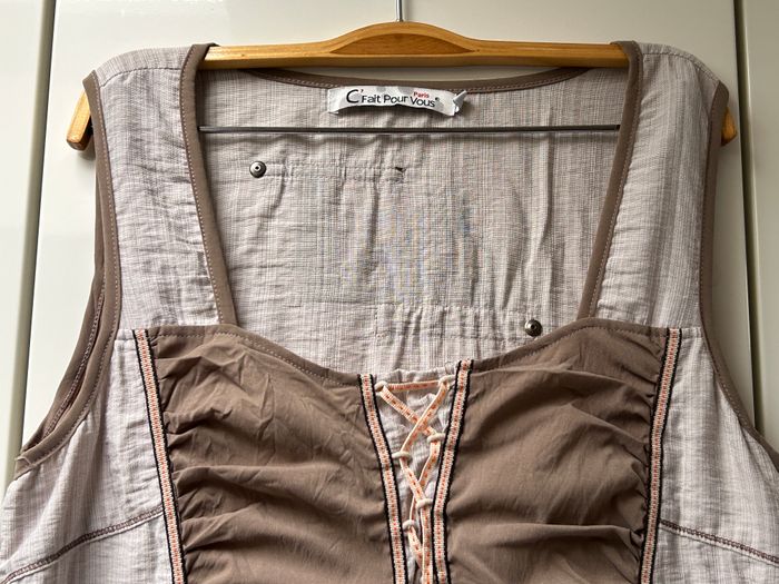 Robe beige C' Fait Pour Vous - Taille 4 - photo numéro 3