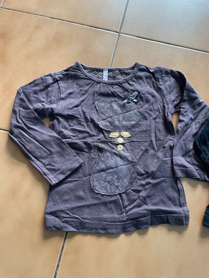 Lot 2 t shirts fille 3 ans - photo numéro 2