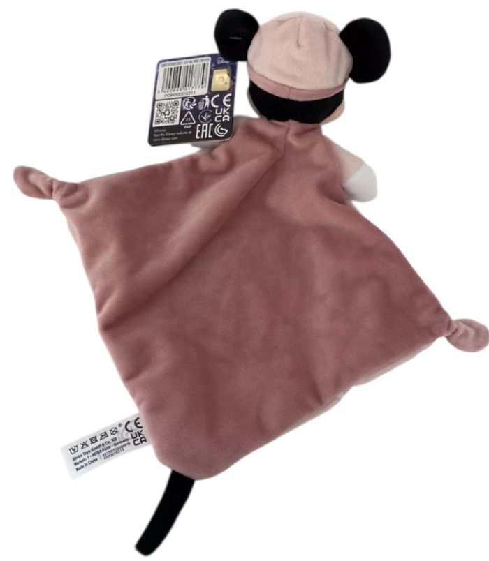 ❤️B4039 Doudou Plat Mouchoir Minnie Mouse Rose Étoile Disney Simba Toys Nicotoy - photo numéro 2