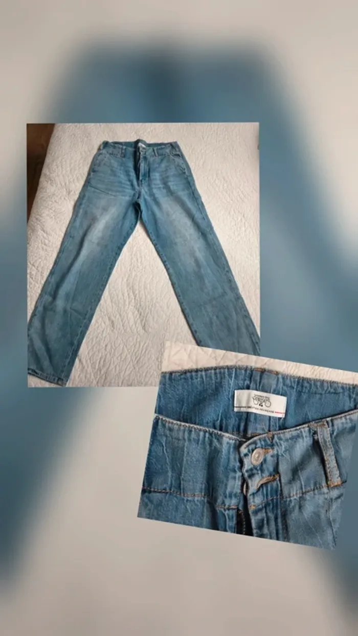 👖 Jeans W27 | Tfr 36/38 Le temps des cerises effet délavé taille 27