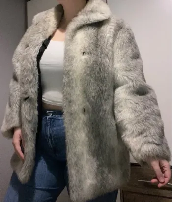 Veste fausse fourrure