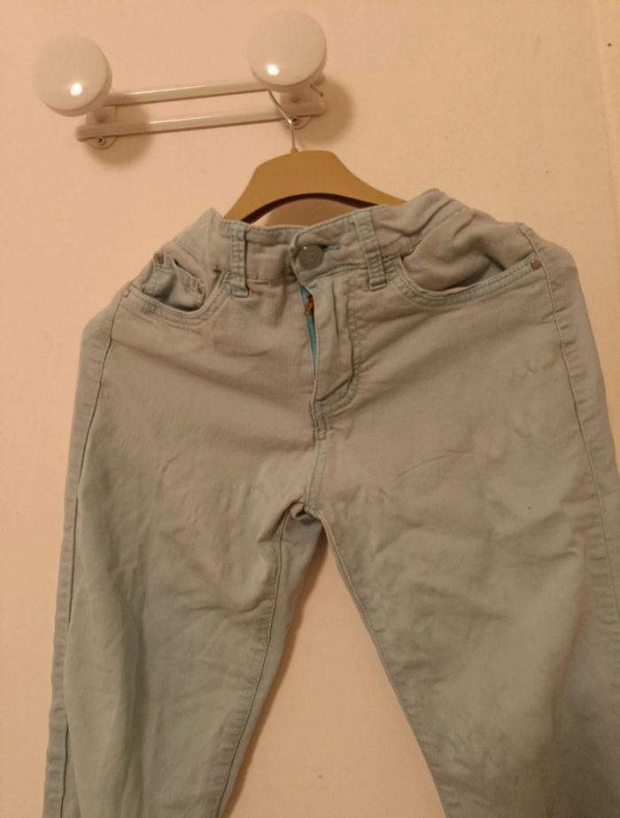 Pantalon Slim B.S Jeans Bleu Clair Pastel - photo numéro 2