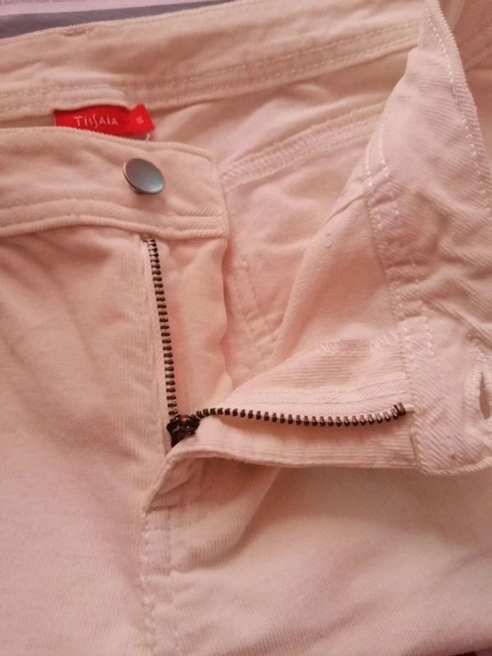 Jeans blanc crème Tissaia Taille 46 - photo numéro 9