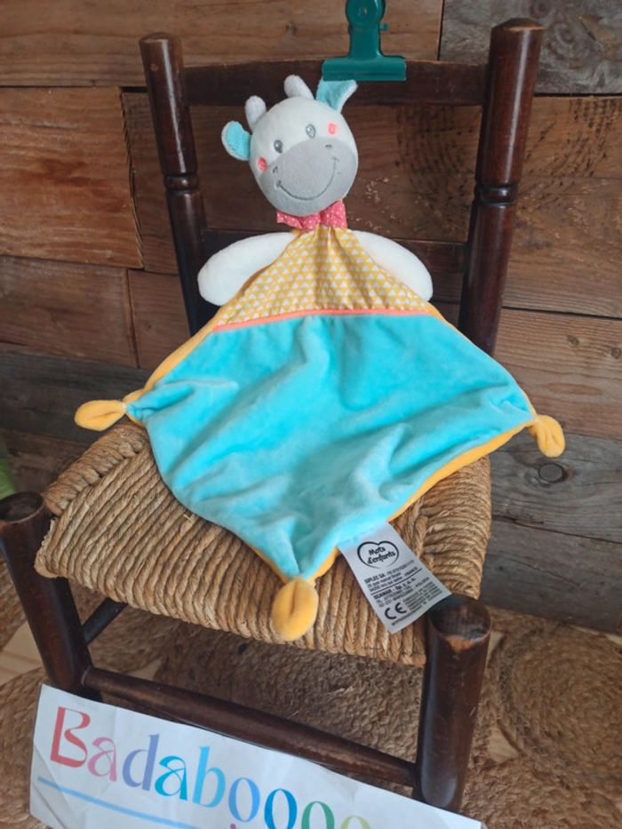 Doudou girafe mots d'enfant tbe - photo numéro 2