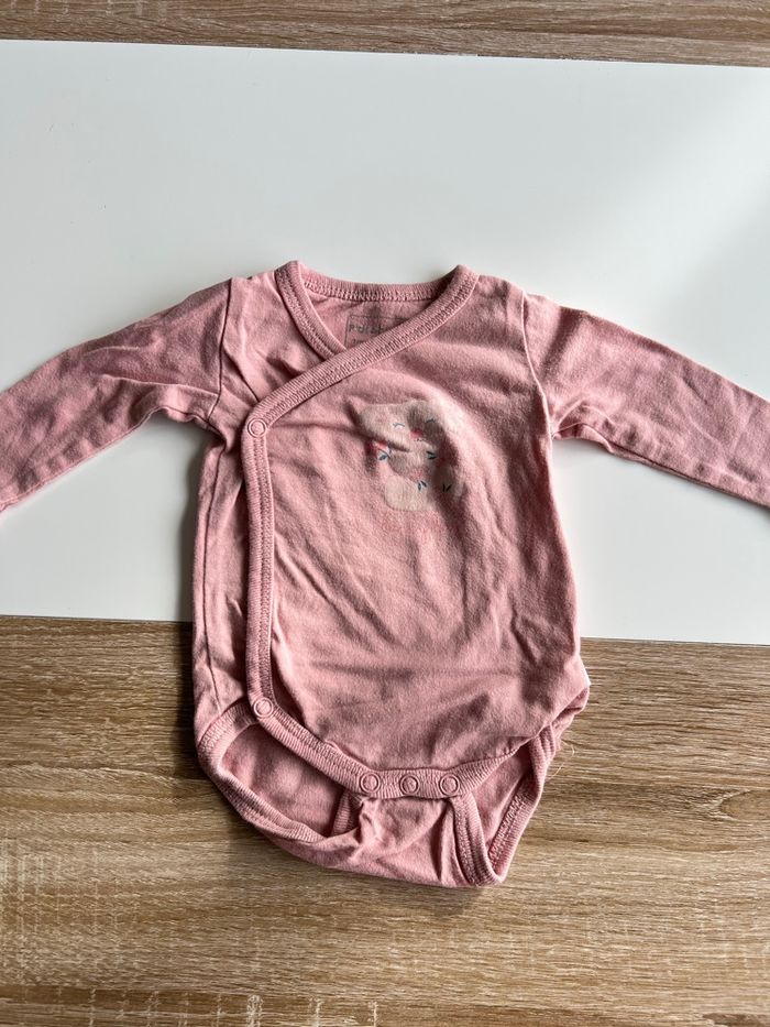 Lot bodies manches longues fille 1 mois - photo numéro 3