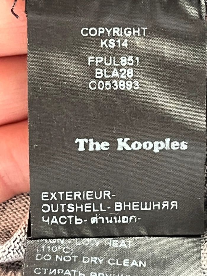 Pull fin en soie à motifs The Kooples S - photo numéro 7