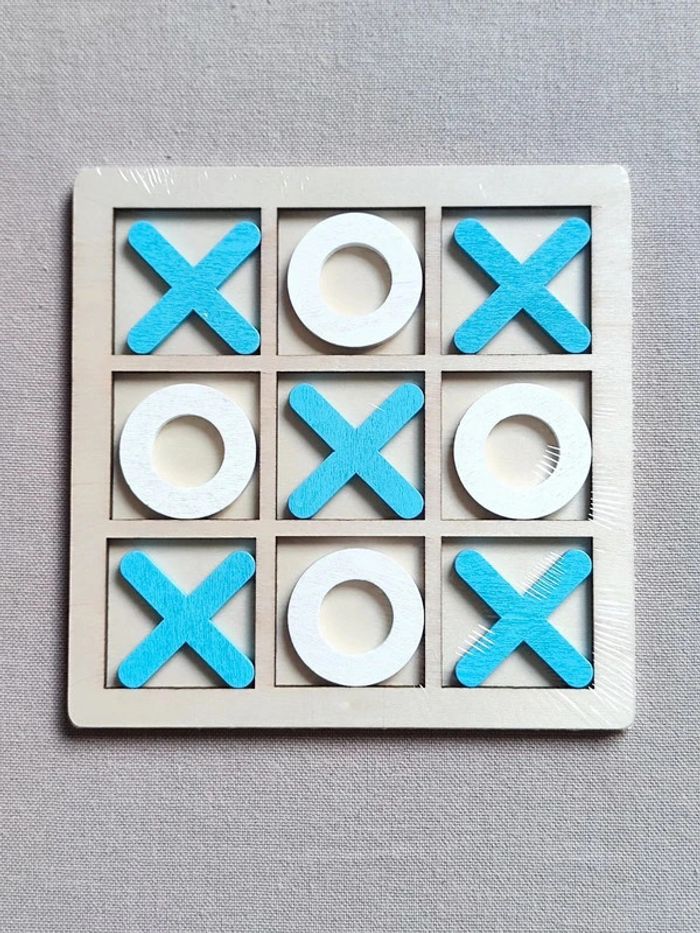 Jeu morpion en bois neuf - photo numéro 2