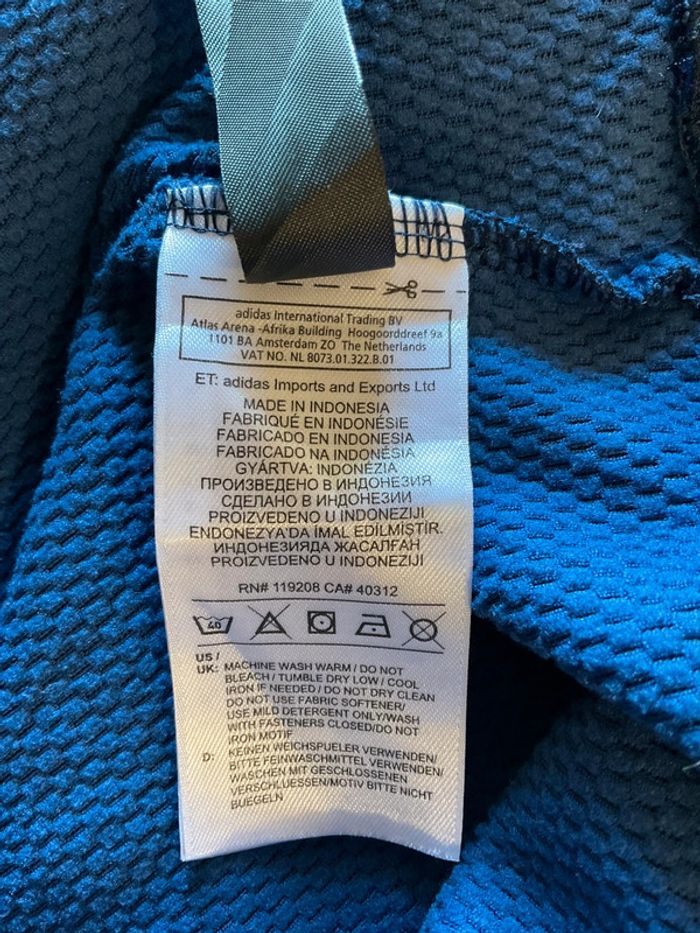 Sweat à capuche pour femme Adidas Club Cruz Volleyball bleu marine taille XLT 48T 50T 216 - photo numéro 15