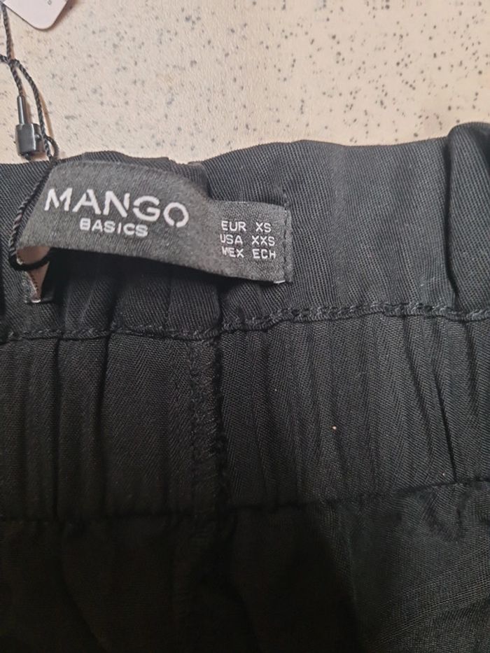 Pantalon fluide noir xs mango - photo numéro 5