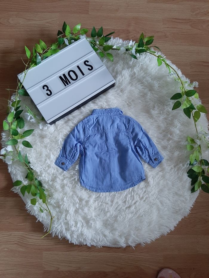 Chemise effet jeans - photo numéro 2