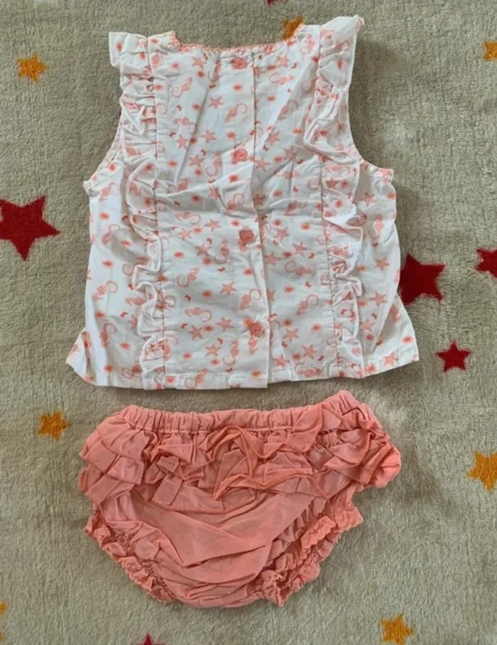 Lot Été Bébé 3M – Sergent Major & DPAM – 5 Tenues Coton Doux Style Rétro Chic - photo numéro 6