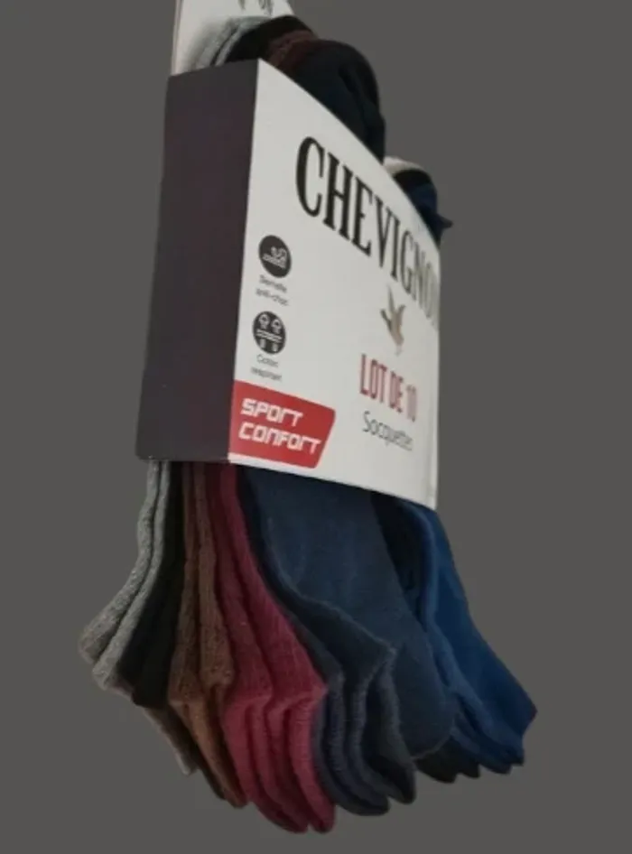 Lot de 10 paires de chaussettes invisibles Chevignon - photo numéro 2