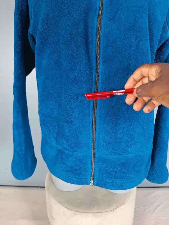 Veste polaire The North Face femme XL – Bleu à capuche – brodé (614) - photo numéro 13