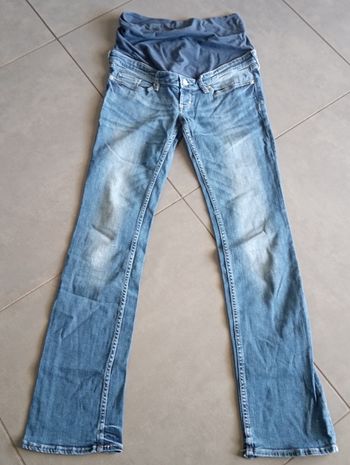 Jean grossesse taille 38 bleu foncé