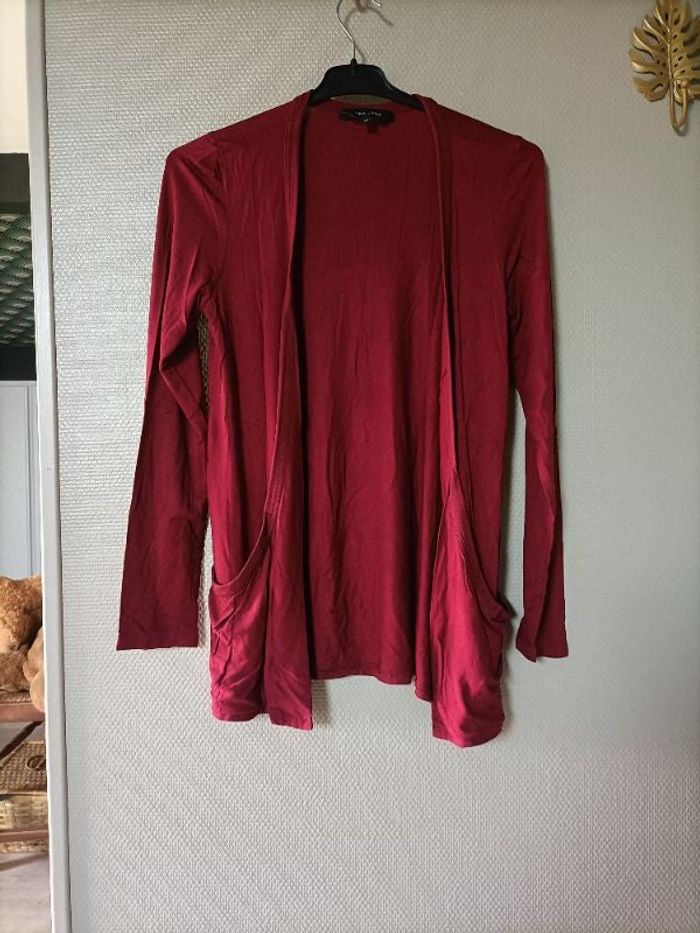 Gilet bordeaux avec deux poches