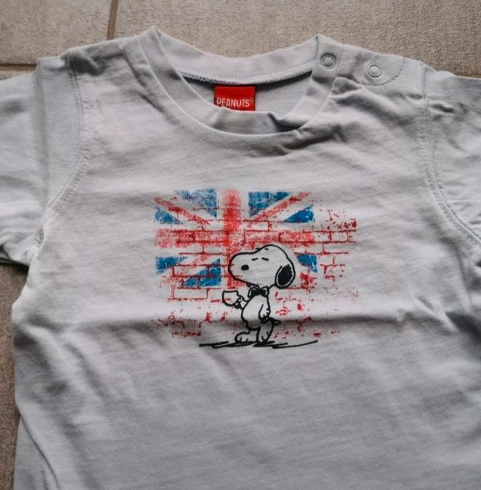 T-shirt à manches longues bébé garçon 12 mois Snoopy - photo numéro 2