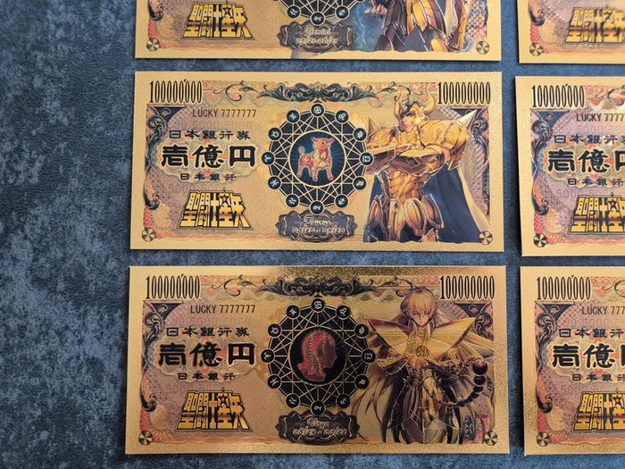 12 Billets OR à collectionner Saint Seiya - photo numéro 3
