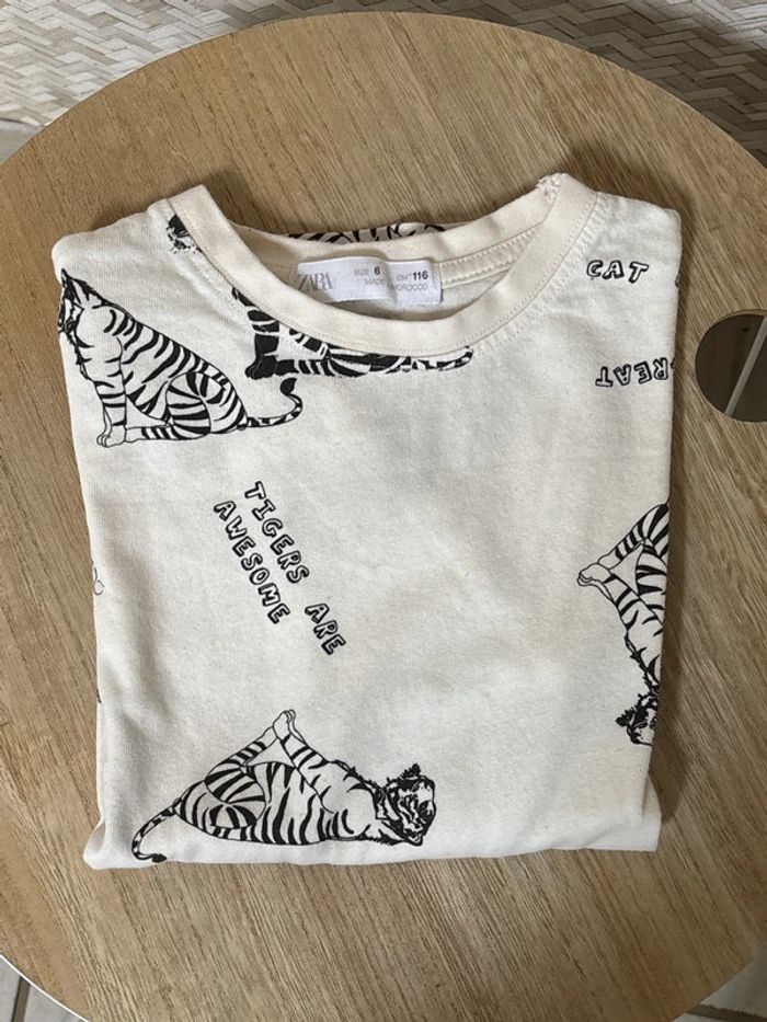 TEE shirt manches longues Zara - photo numéro 4