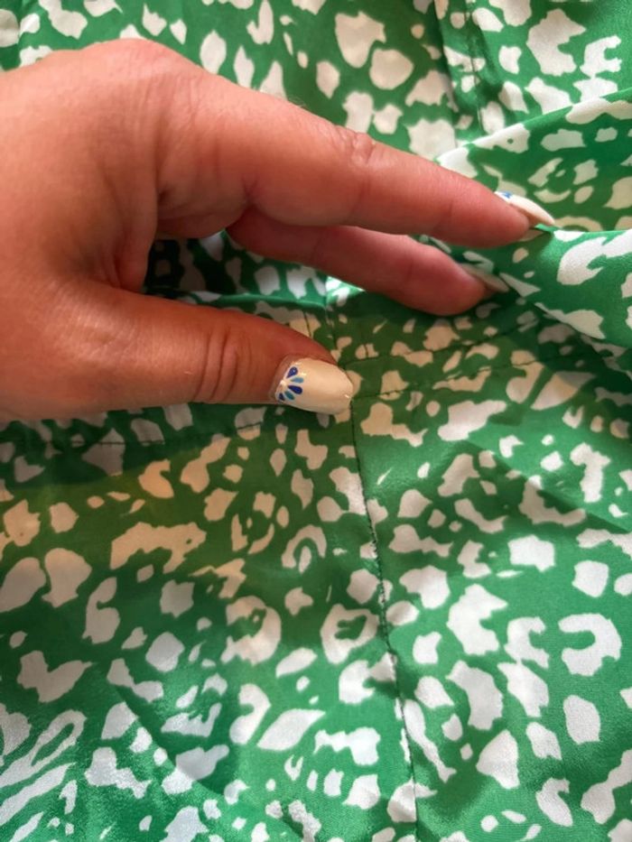 Robe longue verte et blanche GOA taille M - photo numéro 11