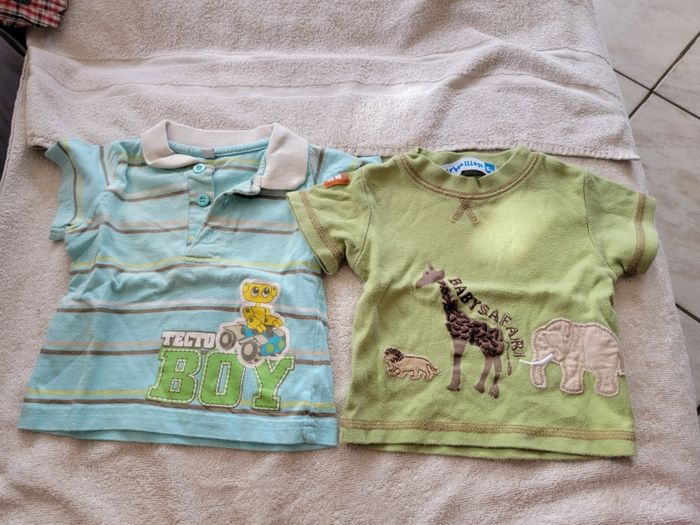 Lot de 6 tee-shirts manches courtes 6 mois garçon - photo numéro 3
