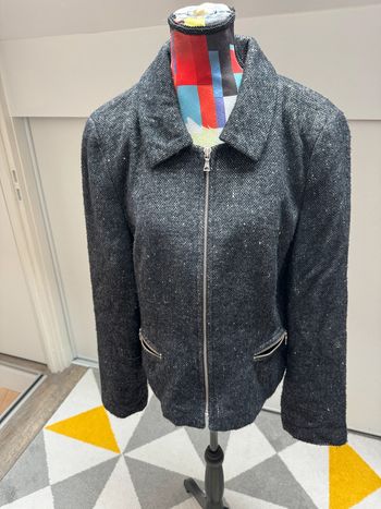 Caban en laine et soie 1 2 3 Taille 44