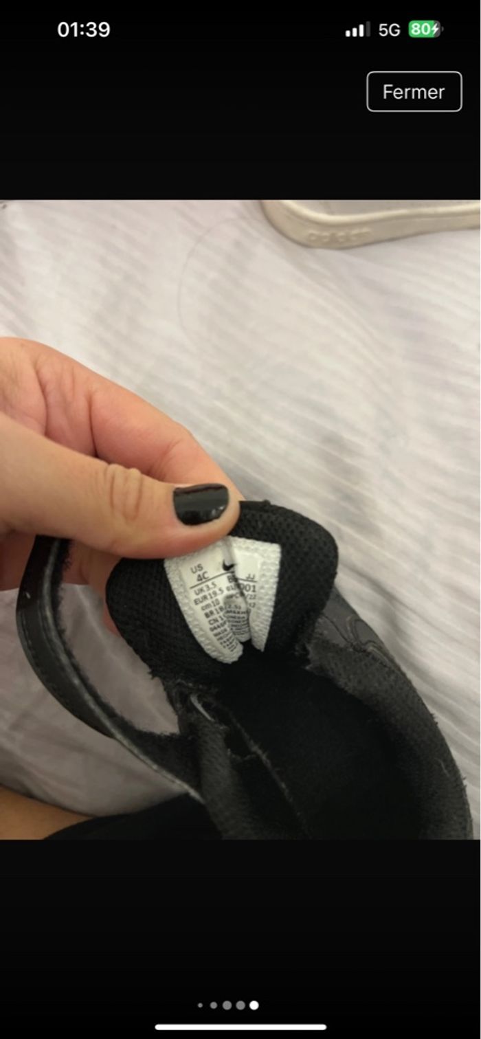 Basket bébé Nike air force one taille 19.5 noir - photo numéro 6