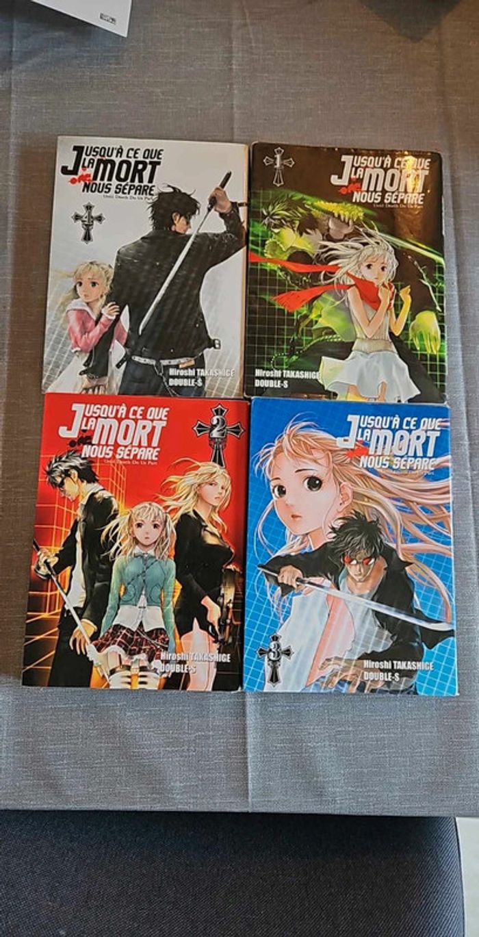 Lot 4 mangas jusqu'à ce que la mort nous sépare