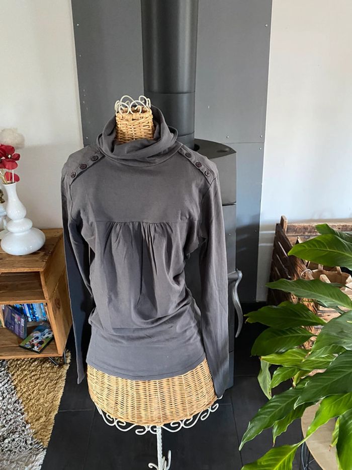 Sous pull col roulé Springfield gris taille S - photo numéro 3