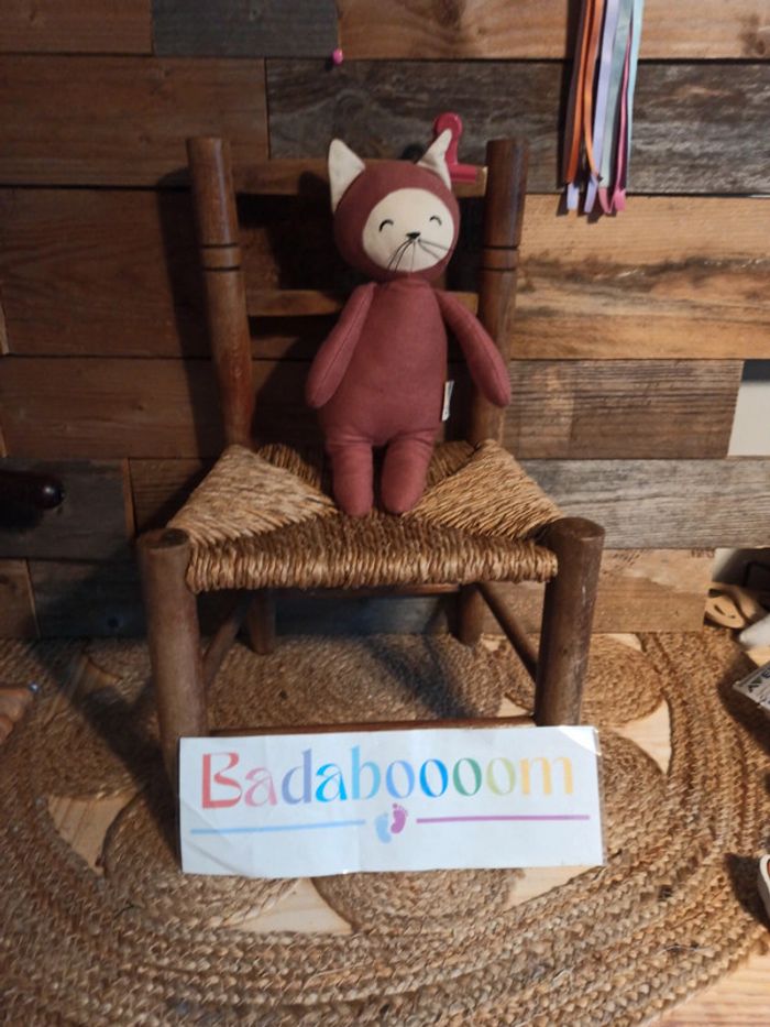 Peluche chat coton fabelab tbe