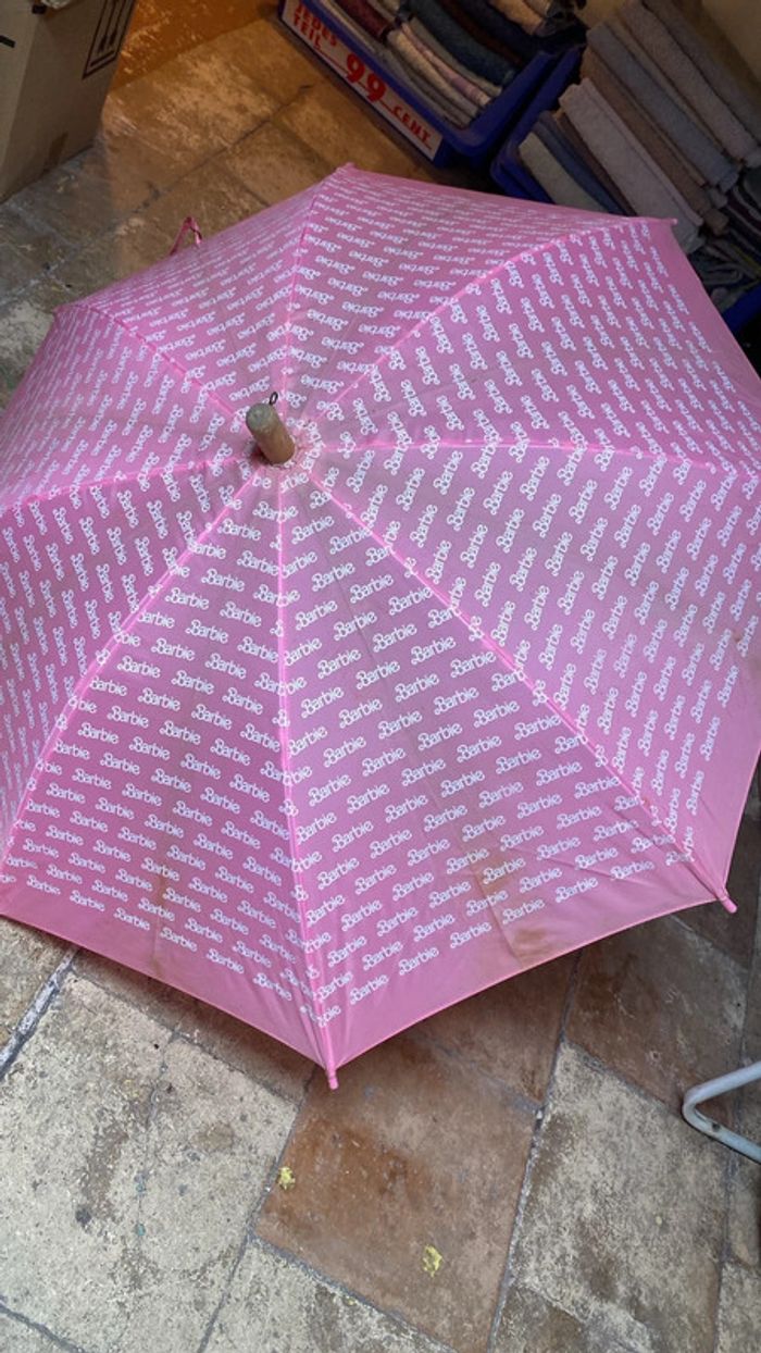 Ancien Parapluie barbie vintage date des années 80 - photo numéro 3
